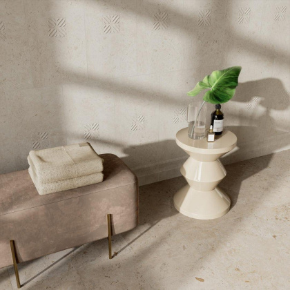 Плитка настенная 11209R Карму серый светлый (60см*30см*10мм) (7шт/1,26м2) Орнамент, м2