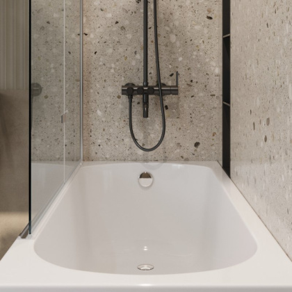 ECO-O-V-21-120/140-P-Cr-R Душевая шторка на ванну