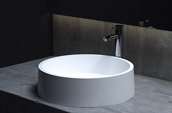 Раковина Salini GLORIA 301 1102201MRH S-Stone покраска по RAL снаружи, накладная, матовая