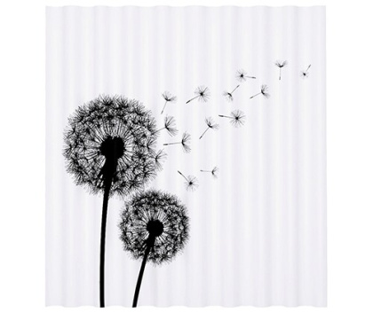 Шторка для ванной Elbe, 180х200 см, белая, SC-72101