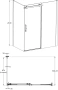 Душевая боковая панель CRISTALLO, 90х210, брашированный никель Душевая боковая панель CRISTALLO, 90х210, брашированный никель