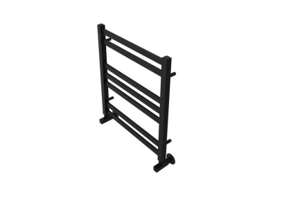 Полотенцесушитель водяной Aquatek (Акватек) Лира П7 500х600 мм, черный муар, подключение нижнее/диагональное, сверхпрочная пищевая нержавеющая сталь AISI 304L, гарантия 10 лет