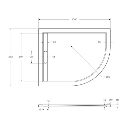 Экран для поддона из искусственного мрамора CEZARES TRAY-AS-RH-100/80-100-SCR-R Экран для поддона из искусственного мрамора CEZARES TRAY-AS-RH-100/80-100-SCR-R