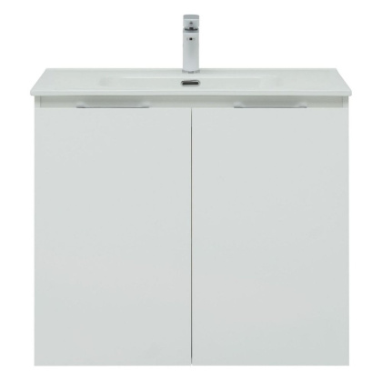 Тумба под раковину Aquanet Алвита New 80 2 дверцы, белый матовый