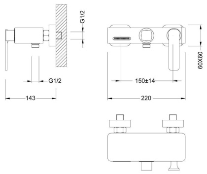 Смеситель Timo Torne 4314/17Y для ванны с душем, золото матовое