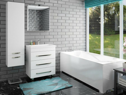 Зеркало-шкаф навесное Monaco (ШхГхВ) 700х130х700