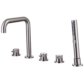 Смеситель на борт ванны Allen Brau Priority 5.31007-BN (с внутренней частью) никель браш