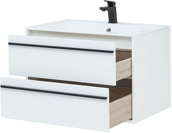 Тумба под раковину Aquanet Lino 80 белый матовый Тумба под раковину Aquanet Lino 80 белый матовый