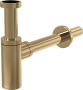 Сифон для умывальника DN32 DESIGN, GOLD-глянец