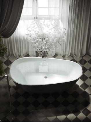 Ванна Avocado акриловая отдельностоящая, белый, Размер 1700*800*600мм, арт. FB18 Ванна Avocado акриловая отдельностоящая, белый, Размер 1700*800*600мм, арт. FB18