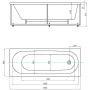 Акриловая ванна Акватек Оберон 180x80 OBR180-0000008 Акриловая ванна Акватек Оберон 180x80 OBR180-0000008