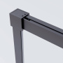 Душевой уголок Soft 2 VSR-3SO28010CLGM, 1000*800, вороненая сталь, стекло прозрачное