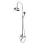 LORD-CVD-30-01-M Душевая стойка со смесителем для ванны, верхним и ручным душем, 30 см Исполнение: Хром, Ручки: Хром 
