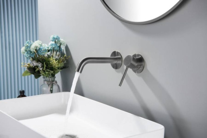 Смеситель TIMO Saona 2372/18SM для раковины скрытого монтажа, черное золото