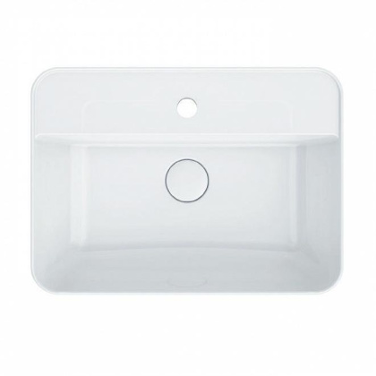 Раковина PLAZA накладная 55, белая глянцевая
