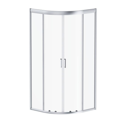 DX35WG-301-090MT Душ.огражден.Skyline Round  90х90х190, профиль мат Хром, стекло прозрачное, б/поддо