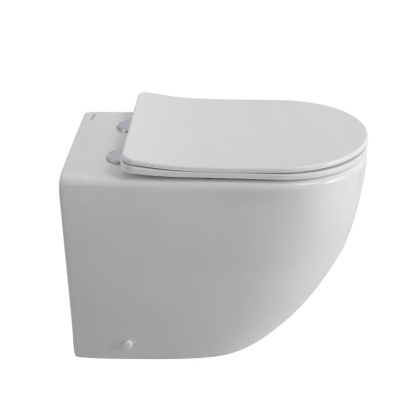 Унитаз приставной безободковый с сиденьем BELBAGNO SFERA-R