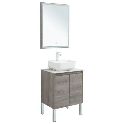 Мебель для ванной Aquanet Nova Lite 60 дуб рошелье (2 дверцы)