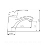 Смеситель для раковины Agger Glad A1502100 Смеситель для раковины Agger Glad A1502100
