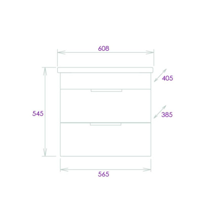 Тумба Onika Легран 60 подвесная, дуб галифакс (ум. Фостер 60)