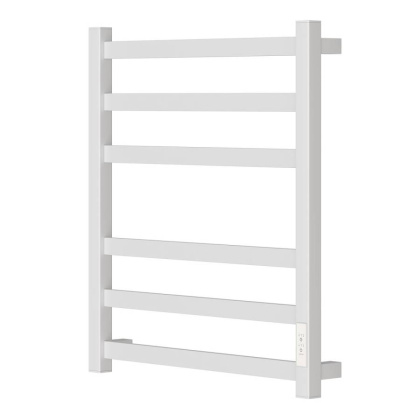 Полотенцесушитель электрический Point Меркурий PN83856W П6 500x600, диммер справа, белый