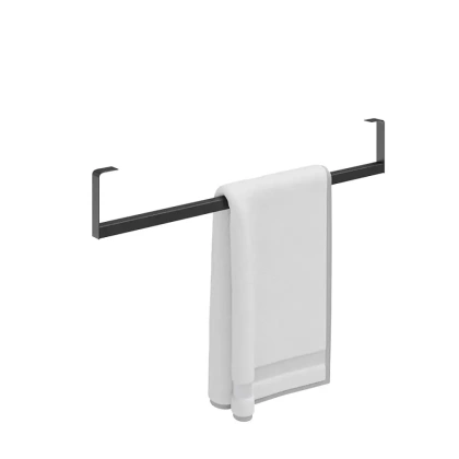 Держатель для полотенец к раковинам LOGICA 70 с крепежом, черный матовый