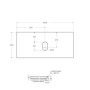 KEP-100-CEM-W0 Столешница из керамогранита без отверстия под смеситель 1016x468x10 Исполнение: Cemento  KEP-100-CEM-W0 Столешница из керамогранита без отверстия под смеситель 1016x468x10 Исполнение: Cemento