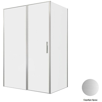 Душевой уголок Allen Brau Priority 140x90 3.31035.BA + 3.31044.BA серебро браш Душевой уголок Allen Brau Priority 140x90 3.31035.BA + 3.31044.BA серебро браш