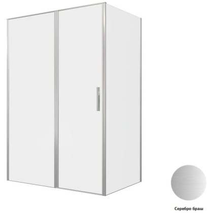 Душевой уголок Allen Brau Priority 140x90 3.31035.BA + 3.31044.BA серебро браш Душевой уголок Allen Brau Priority 140x90 3.31035.BA + 3.31044.BA серебро браш