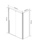 Душевой уголок Lugano VSR-1L8014CLB-1, 1400*800,черный, стекло прозрачное