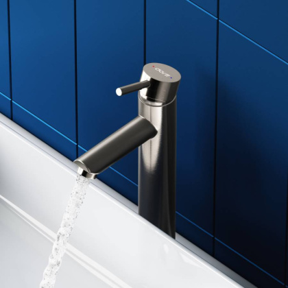 D3002102SS Logic new  смеситель для умывальника из нержавеющей стали Высокий