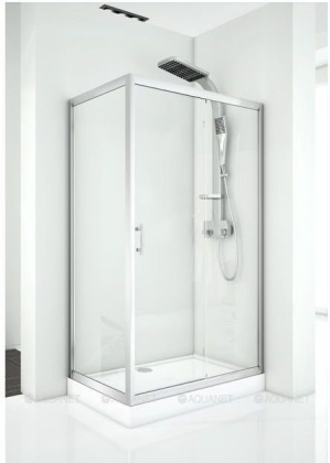 Душевой уголок Aquanet Alfa NAA1131 140x80, прозрачное стекло