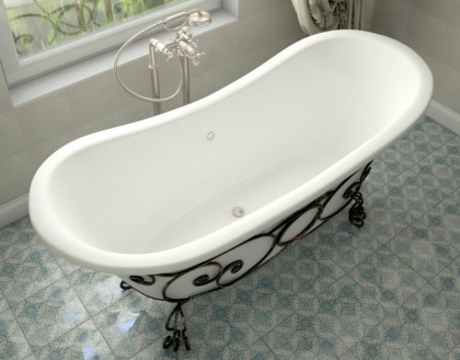 Кованая подставка для ванны "Бостон" (патина)