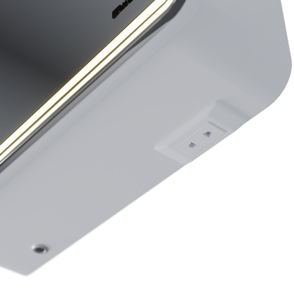 Шкаф зеркальный Lemark ELEMENT 90х80см с подсветкой, с розеткой, цвет корпуса: Белый глянец Шкаф зеркальный Lemark ELEMENT 90х80см с подсветкой, с розеткой, цвет корпуса: Белый глянец