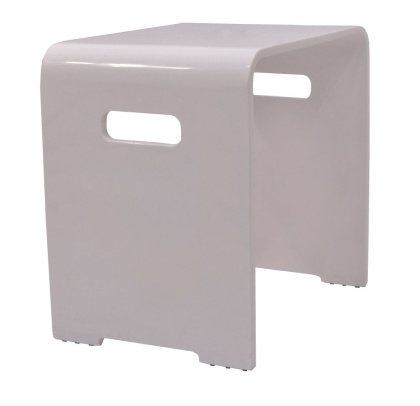 Стульчик для ванны "Nuvo", 29х42х38 см, белый, У74428