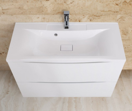 Тумба с раковиной напольная BelBagno MARINO 100 Bianco Lucido Тумба с раковиной напольная BelBagno MARINO 100 Bianco Lucido