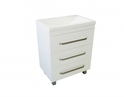 Тумба напольная под умывальник Monaсo 600х480 3 ящика (ШхГхВ) 598х476х860