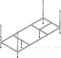 Металлический каркас для акриловой ванны CEZARES PLANE-190-90-MF-R