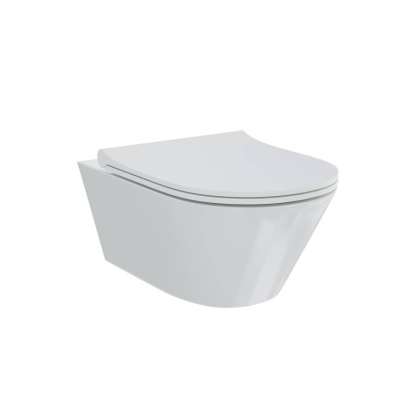 Унитаз подвесной безободковый Creto Logan L3 белый 1003-001-L3W Унитаз подвесной безободковый Creto Logan L3 белый 1003-001-L3W