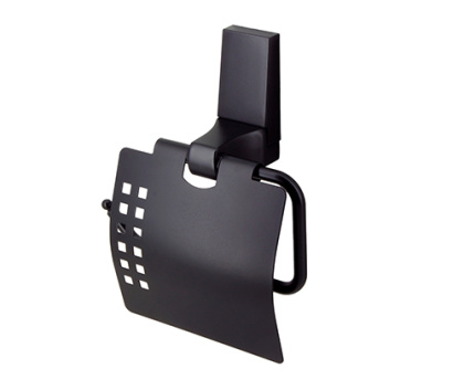 Держатель туалетной бумаги Abens, 14,5х18,2х6 см, черный, K-3225