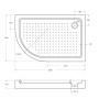 Акриловый поддон CEZARES TRAY-A-RH-100/80-550-15-W-R Акриловый поддон CEZARES TRAY-A-RH-100/80-550-15-W-R