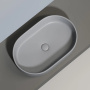 Умывальник чаша накладная овальная (цвет Антрацит Матовый) Element 608*385*122мм