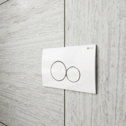 Клавиша смыва Point Виктория PN44061WC для инсталляции, белая/хром