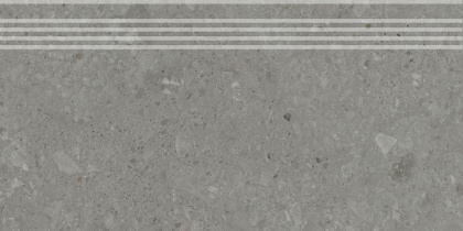 Ступень Чеппо ди Гре серый тёмный матовый обрезной 30x60x0,9
