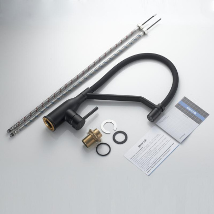 Смеситель для кухни с гибким изливом Shevanik S343H-3 Смеситель для кухни с гибким изливом Shevanik S343H-3