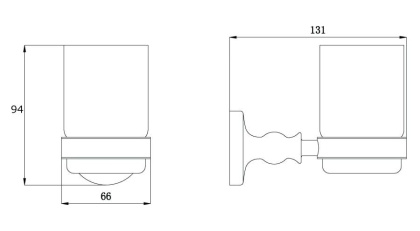 Подстаканник одинарный RUSH Crete (CR35310)