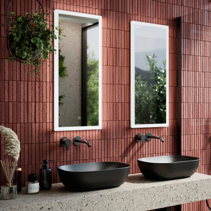 Зеркало для ванной комнаты  SANCOS Polo 350х800 с подсветкой, арт. PL35