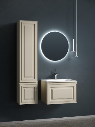 Тумба подвесная SANCOS Very 590х445х406, c одним  ящиком оснащенным доводчиками, Beige Soft , арт.VR60CE Тумба подвесная SANCOS Very 590х445х406, c одним  ящиком оснащенным доводчиками, Beige Soft , арт.VR60CE