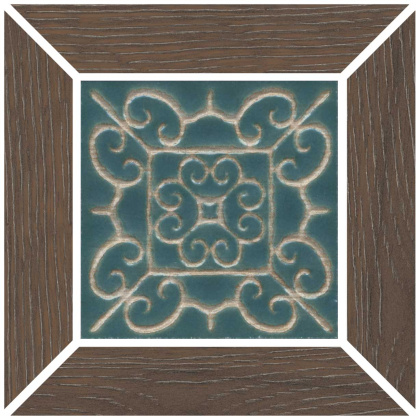 Вставка Тровазо наборный коричневый светлый матовый 13x13x0,9 Вставка Тровазо наборный коричневый светлый матовый 13x13x0,9