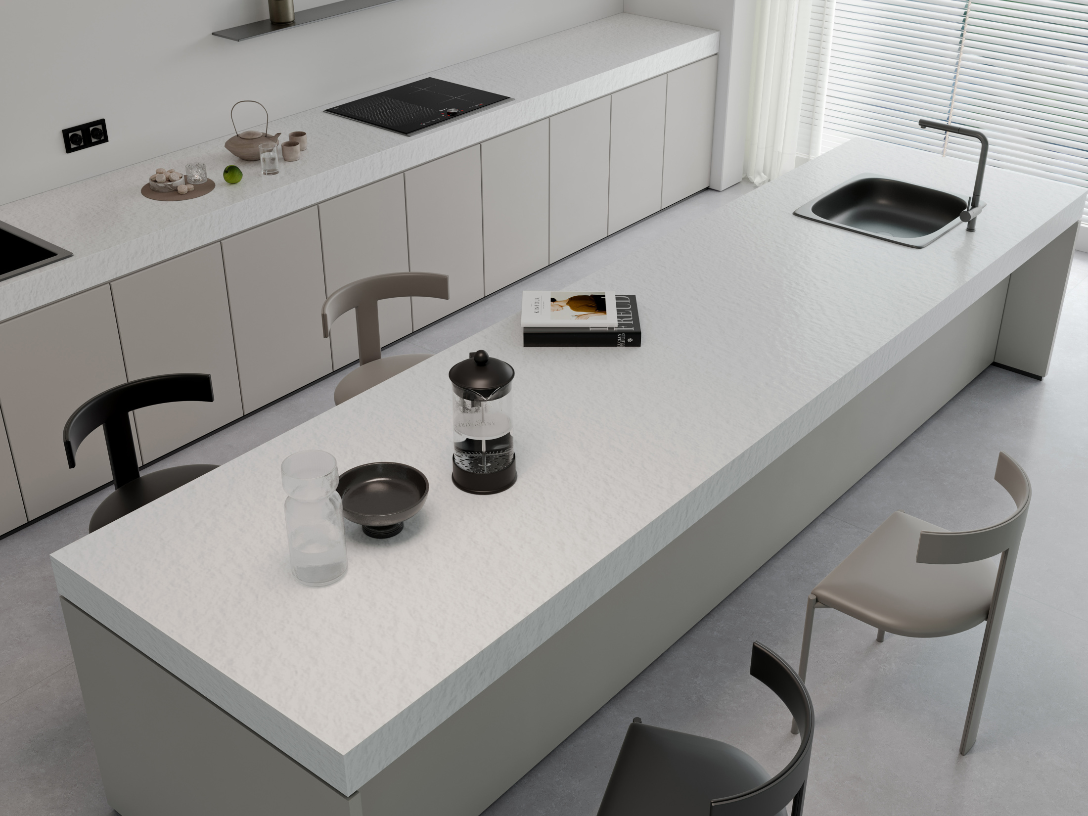 Керамогранит WHITE TEXTURE 800х3200х12мм